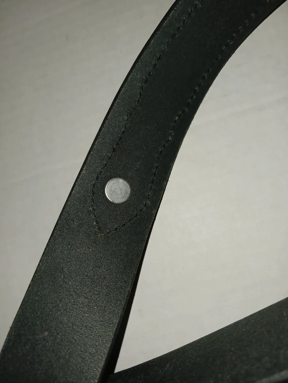 Remington 12 GA Silver Tone Shotgun Shell Black Leather Belt 3X 50-52